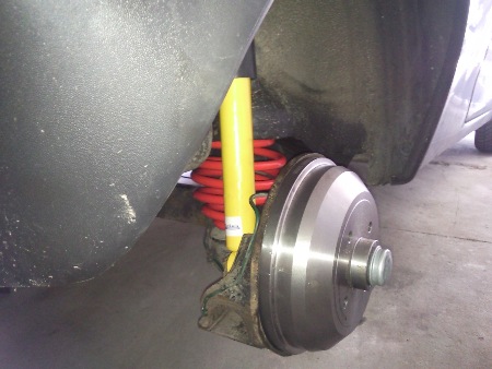 Neue Bremstrommel und alles andere auch ...