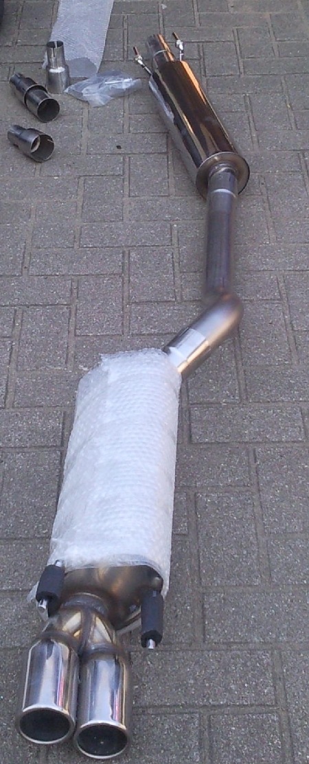 Viel Rohr für kleinen Motor! Aber klingt super!