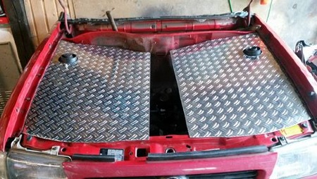 Das Alu wird ein gebaut!!